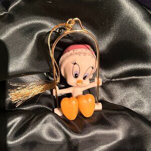 Vintage Lenox Retired Piece "Tweety Swings Into Christmas"